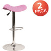 Carnegy Avenue 31.5 in. Pink Bar stool (Set of 2) Carnegy Avenue 31.5 in. Pink Bar stool (Set of 2)