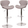 Carnegy Avenue 33 in. Gray Fabric Bar stool (Set of 2) Carnegy Avenue 33 in. Gray Fabric Bar stool (Set of 2)