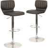 Carnegy Avenue 33.5 in. Black Vinyl Bar stool (Set of 2) Carnegy Avenue 33.5 in. Black Vinyl Bar stool (Set of 2)