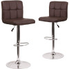 Carnegy Avenue 34 in. Brown Bar stool (Set of 2) Carnegy Avenue 34 in. Brown Bar stool (Set of 2)