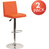 Carnegy Avenue 32.25 in. Orange Bar stool (Set of 2) Carnegy Avenue 32.25 in. Orange Bar stool (Set of 2)