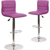 Carnegy Avenue 33 in. Purple Bar stool (Set of 2) Carnegy Avenue 33 in. Purple Bar stool (Set of 2)