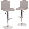 Carnegy Avenue 32.5 in. Light Gray Fabric Bar Stool (Set of 2) Carnegy Avenue 32.5 in. Light Gray Fabric Bar Stool (Set of 2)