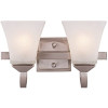Design House Torino 2-Light Satin Nickel Vanity Light