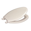 Premier Elongated Closed Front Toilet Seat with Cover Plastic in White