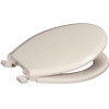 Premier Deluxe Quiet Round Closed Plastic Toilet Seat with Lid in White