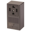 Leviton 30 Amp Single Surface Mounted Single Outlet, Black