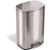 HLS COMMERCIAL 13.2 Gal. Step Stainless Steel Trash Can with Odor Filter and Removable Plastic Liner HLS COMMERCIAL 13.2 Gal. Step Stainless Steel Trash Can with Odor Filter and Removable Plastic Liner