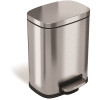 HLS COMMERCIAL 1.32 Gal. Soft Step Stainless Steel Trash Can with Removable Plastic Liner HLS COMMERCIAL 1.32 Gal. Soft Step Stainless Steel Trash Can with Removable Plastic Liner