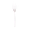 NUTRI-BON DISTRIBUTION CO., INC. Medium Weight White Polypropylene Fork (1000 per case)