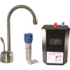 Westbrass 9 in. 1-Handle Hot Water Dispenser Faucet with HotMaster Digital Tank and In-line Water Filter, Satin Nickel Westbrass 9 in. 1-Handle Hot Water Dispenser Faucet with HotMaster Digital Tank and In-line Water Filter, Satin Nickel