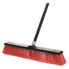 Alpine Industries 24 in. Red Indoor Outdoor Smooth Surface Push Broom (3-Pack)