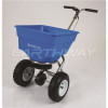 EARTHWAY Commercial Stainless Steel Ice Melt Push Spreader with 13 in. Pneumatic Tires