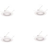 EcoSmart 5 in. and 6 in. 2700K Color Temperature Integrated LED Recessed Retrofit Trim (4-Pack)