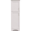 MagickWoods Brixton 18 in. W x 22-1/16 in. D x 60 in. H Linen Cabinet in Vanilla White