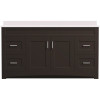 MagickWoods Brixton 60 in. W x 18 in. D Bath Vanity Cabinet in Dark Chestnut