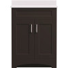 MagickWoods Brixton 24 in. W x 18 in. D Bath Vanity Cabinet in Dark Chestnut