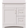 MagickWoods Brixton 30 in. W x 21 in. D Bath Vanity Cabinet in Vanilla White with Right Hand Side Drawers