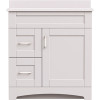 MagickWoods Brixton 30 in. W x 18 in. D Bath Vanity Cabinet in Vanilla White with Left Hand Side Drawers