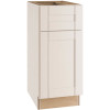 Vesper White Shaker Assembled PlywoodBase Kitchen Cabinet with Soft Close 15 in. x 34.5 in. x 24 in. Vesper White Shaker Assembled PlywoodBase Kitchen Cabinet with Soft Close 15 in. x 34.5 in. x 24 in.