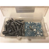 #8 Zinc Metal EZ Wall Anchor Kit Contains 50-Anchors, 50-Screws and 1-Phillips Screwdriver Bit in a Sturdy Plastic Case