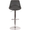 Carnegy Avenue 44.5 in. Gray Vinyl Adjustable Bar Stool Carnegy Avenue 44.5 in. Gray Vinyl Adjustable Bar Stool