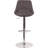 Carnegy Avenue 44.5 in. Dark Gray Fabric Adjustable Bar Stool Carnegy Avenue 44.5 in. Dark Gray Fabric Adjustable Bar Stool