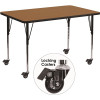 Carnegy Avenue 30.37 in. Oak Kids Table