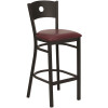 Carnegy Avenue 31 in. Burgundy Vinyl Seat/Black Metal Frame Bar Stool Carnegy Avenue 31 in. Burgundy Vinyl Seat/Black Metal Frame Bar Stool
