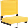 Carnegy Avenue Yellow Metal Folding Lawn Chair