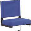 Carnegy Avenue Blue Metal Folding Lawn Chair