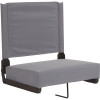 Carnegy Avenue Gray Metal Folding Lawn Chair