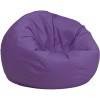 Flash Furniture Purple Fabric Bean Bag Chair