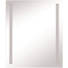 Tosca 30 in. W x 36 in. H Frameless Rectangular LED Light Bathroom Vanity Mirror in Silver