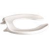 CENTOCO Round Open Front No Cover Heavy-Duty Toilet Seat in White