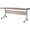 National Public Seating NPS 24 in. x 72 in. Charcoal Plastic Slate HDPE Blow Molded Flip-N-Store Training Folding Table National Public Seating NPS 24 in. x 72 in. Charcoal Plastic Slate HDPE Blow Molded Flip-N-Store Training Folding Table