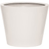 Vasesource Essex 15.75 in. x 19.75 in. x 19.75 in. Glossy White Fiberstone Planter
