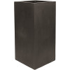 Vasesource Bristol 31.5 in. x 16 in. x 16 in. Black Fiberstone Planter