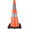 Orange PVC 28 in. Traffic Cone with Reflective Collars