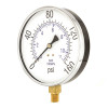 100 Series 4 1/2 Dial 1/4 npt Lower Mount 160 psi Pressure Gauge Utility Accessory