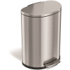 HLS COMMERCIAL 13 Gal. Semi-Round Step Stainless Steel Trash Can with Odor Filter HLS COMMERCIAL 13 Gal. Semi-Round Step Stainless Steel Trash Can with Odor Filter