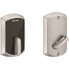 Schlage BE Satin Chrome Control Smart 1-Sided Keyless Deadbolt with Greenwich Trim