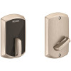 Schlage BE Satin Nickel Control Smart 1-Sided Keyless Deadbolt with Greenwich Trim