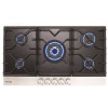 34 in. Built-In Gas Stove Top Tempered Glass Liquid Propane Natural Gas Cooktop in Black with 5-Sealed Burners, ETL