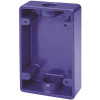 5.25 in. x 3.25 in. x 1.5 in. Plastic Blue 2-Gang Back Box 5.25 in. x 3.25 in. x 1.5 in. Plastic Blue 2-Gang Back Box