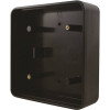 Bea ADA 6 in. x 6 in. Plastic Black Lexan 2-Gang Mounting Box