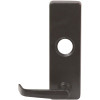DETEX ECL Series Black Grade 1 Exit Trim, Entrance Function, ADA Lever, Less Cylinder for use with ECL-230D Series