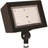 Hubbell Lighting Ratio 100-Watt Equivalent Dark Bronze Outdoor Integrated LED Flood Light, 4000K