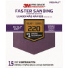 3M Pro Grade Precision 9 in. x 11 in. 220 Grit Fine Faster Sanding Sheets (15-Sheets/Pack)