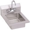 Elkay 14 in. Freestanding Stainless Steel 1 Compartment Commercial Hand Wash Sink with Faucet